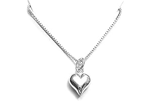Sterling Silver Heart Necklace: Delicate, Dainty, and Captivating