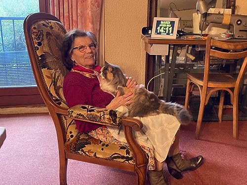 Ykall Digital Calendar Alarm Clock, 7" Hd Large Screen Display, New Multiple Clock Modes Auto-Dimming Clock, Non-Abbreviated Day Date For Alzheimer's And Dementia Memory Loss Impaired Vision - White #TOP5