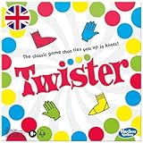 Hasbro Gaming Twister Game, Family and Kids Party Game, Twister Board Game Ages 6 and Up, Indoor and Outdoor Classic Game - English Version