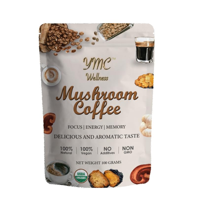 Organic Mushroom Coffee powder Dark Roast miniatura 4