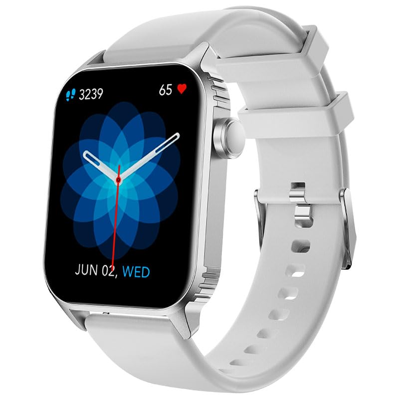Smart Watch voor mannen en vrouwen, activity tracker, horloge met hartslagmeter, fitnesstracker, waterdicht, roestvrij staal, aanpasbaar design, micro-USB, zilver