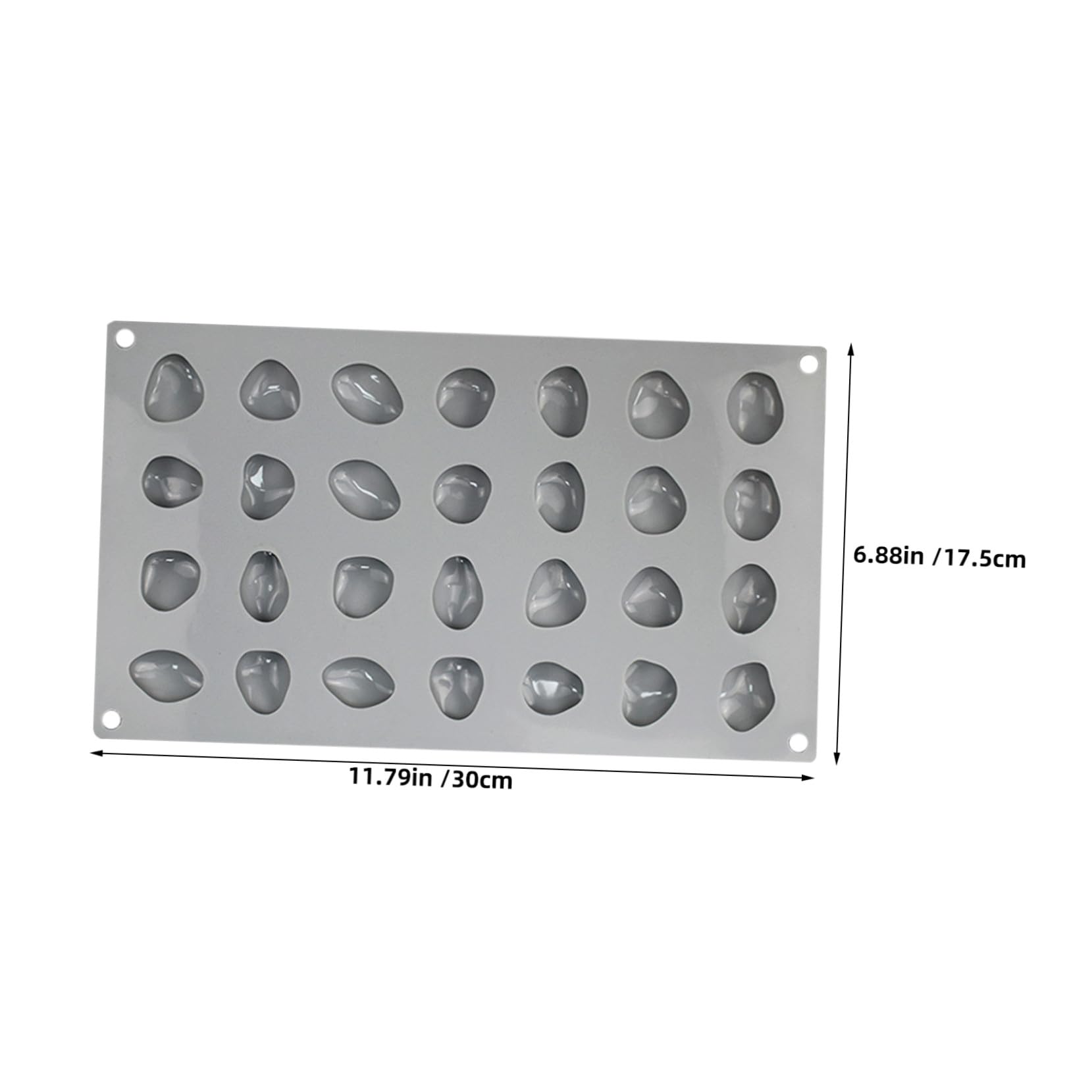 Toyvian 2pezzi Stampo in Silicone Forma Di Pietra Cavità Antiaderente Per Cioccolatini Mousse Al Cioccolato Caramelle e Dessert Personalizzati