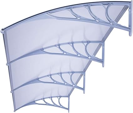 VIVOHOME Polycarbonate Window Door Awning Canopy Grey 40 Inch x 120 Inch