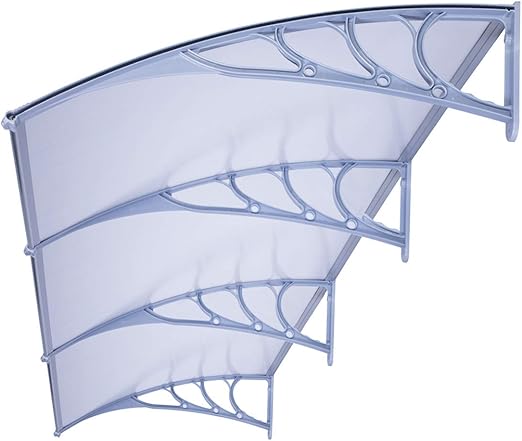 VIVOHOME Polycarbonate Window Door Awning Canopy Grey 40 Inch x 120 Inch