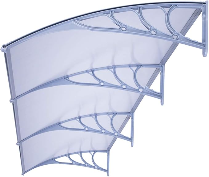 VIVOHOME Polycarbonate Window Door Awning Canopy Grey 40 Inch x 120 Inch