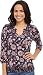 Lucky Brand Women's Multi-Floral Peasant Top