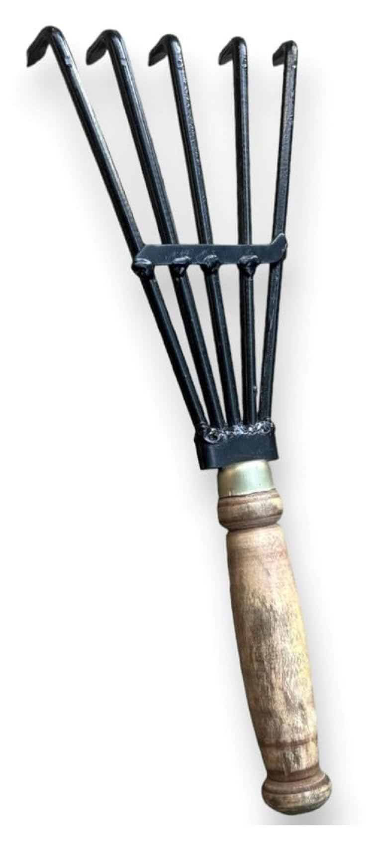 DEBs CARE Hand Cutlivator with Wooden Handle Heavy Weight Home Professional use Gardening Tool with 5 Tines (B0D845ZHBJ) Amazon Price History, Amazon Price Tracker
