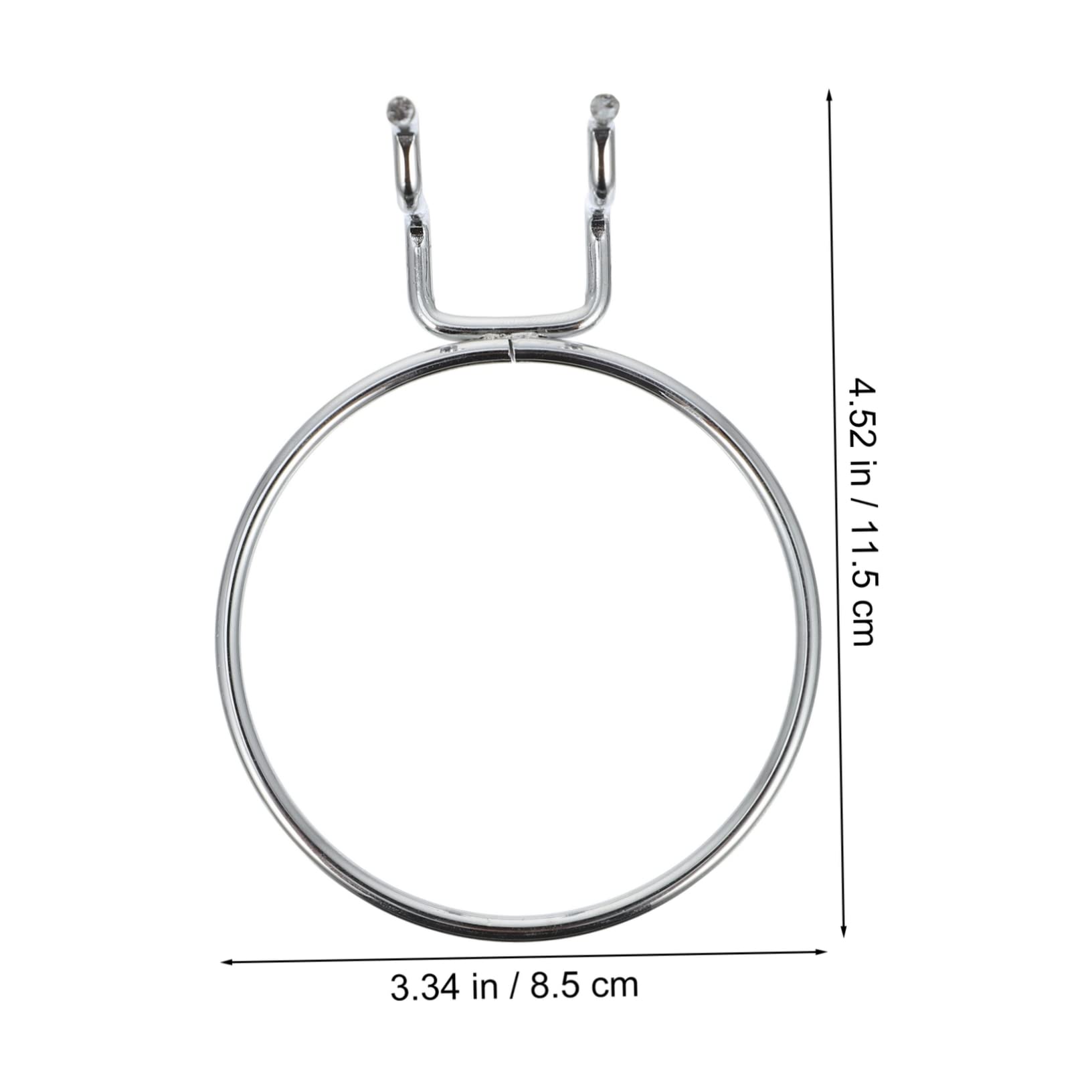 PRETYZOOM 5pcs Round Hook for Peg Board Strong Cup Hooks Metal Storage Holder Essential for Home Workshop