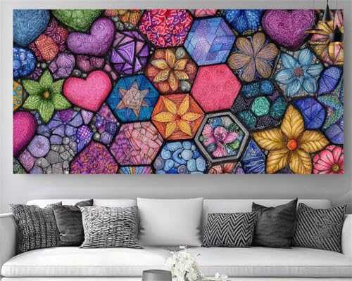 Peinture Diamant 5D Fleur pour sublimer la décoration murale du salon