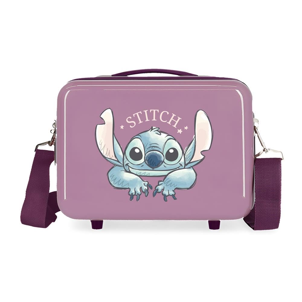 Disney Best of Stitch Maletas y neceseres Infantiles, Diferentes tamaños, Morado, Azul, Rosa, ABS