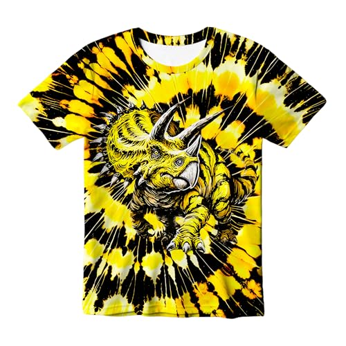 Image of Kids Tie Dye T-Shirt, Children Tie Dye Short Sleeve Tee Shirt for Kids