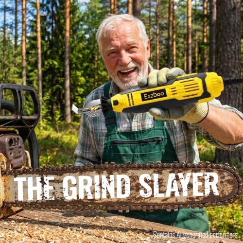 EzzDoo Handheld Electric Chainsaw Sharpener