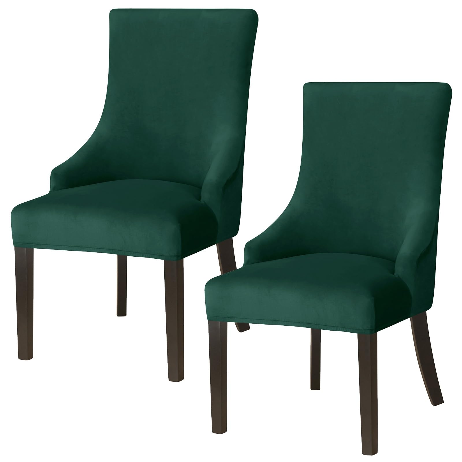 koroda Wingback Side Chair Cover Slipcover Velvet Stretch Arm Chair Protector Accent Chair Cover Slipcover Washable Upholstered Arm Dining Chair