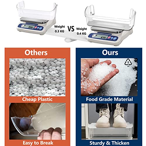 Upgrade 240323002 Refrigerator Door Shelf Bin Replacement Part, Compatible With Frigidaire Fghs2631Pf4A, Fghs2655Pf5A, Fghs2655Pf4, Dgus2645Lf6A,Fgus2642Lf2 Ap2115742 Fridge Side Bottom Shelf 2 Pack #TOP1