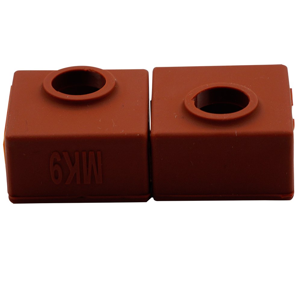 CCTREE 3D Printer Hotend Silicone Sock Heater Block Silicone Cover for Creality Ender Series, CR Series, Anet A8, MK7/8/9 Hotend, Brown,3 Pcs