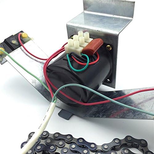 Kopemiun 1 Piece of System Industrial Incubator Turn Dense Eggs Motor 220 V 100 cm Chain Incubator Automatic Egg Turning System with Motor Mounting Bracket