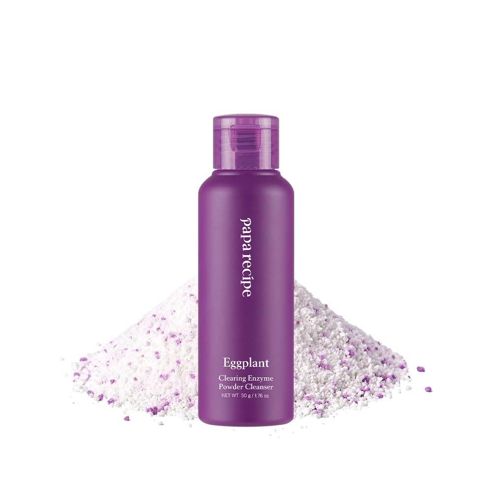 Papa RecipeEnzyme Powder Cleanser 3 types: Blemish, Eggplant, Tea Tree (50g, 1.72oz) (Eggplant)