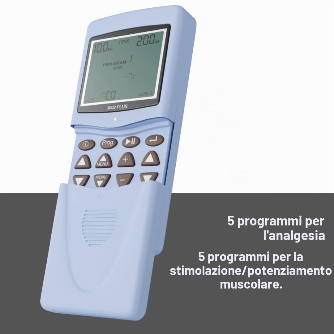 Tens Elettrostimolatore muscolare 10 modalità Funzione TENS, EMS per sollievo artrite lombalgia sciatica emicrania torcicollo dolore schiena fianchi ginocchio spalla