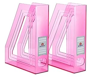 Acrimet Stehsammler Rosa Transparent (2 Stück)