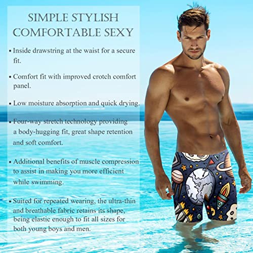 Traje de baño de competición para mejorar la resistencia en piscina con diseño de universo 3XL 3