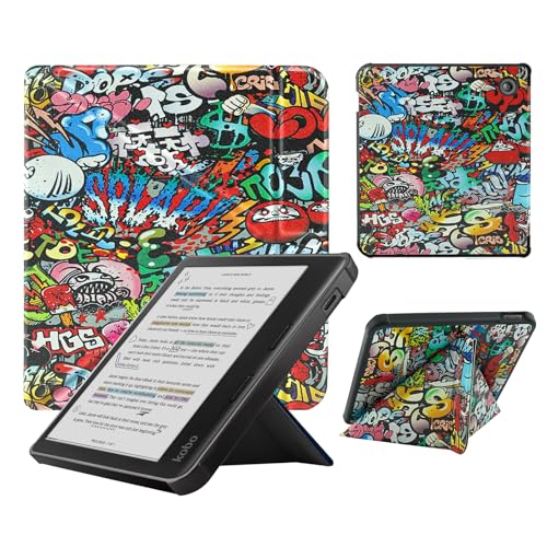Case Compatible with Kobo Libra Colour(2024) and Kobo Libra 2(2021) e-Reader, Includes a Screen Protector - Premium PU Leather Cover with Auto Sleep/Wake