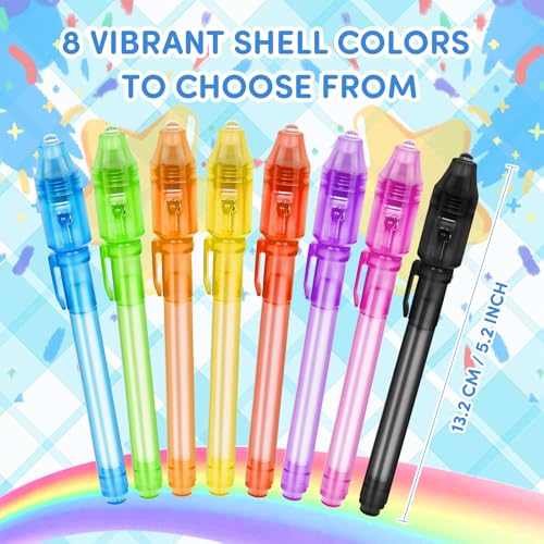 Daemson 75PCS Invisible Ink Pen with UV Light, Spy Pens, Black Light Pen - image 3