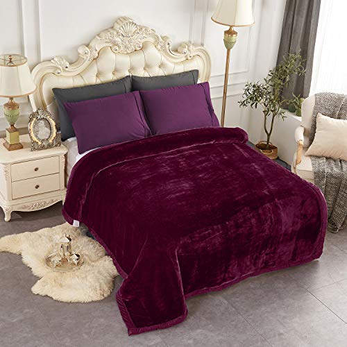 JML Korean Mink Heavy 2-Ply Velvet Fleece Blanket #TOP19