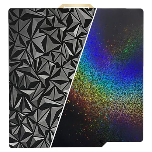 RETUXEP PEO PEY 3D Printer Build Plate for Bambu Lab X1/P1P/P1S/X1C/A1 3D Printers, Smooth Colorful Starry PEY+PEO Build