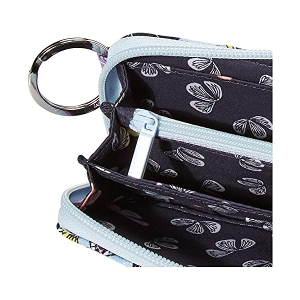 Vera Bradley Women’s Cotton Petite ZipAround Wallet with RFID