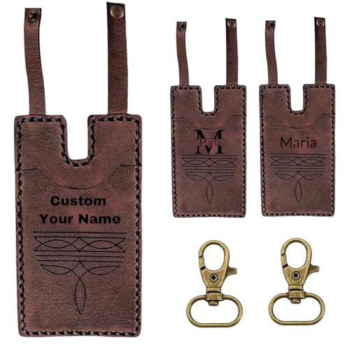 Western Boot Wallet with Snap Strap, Handcrafted Leather Boot Credit Card Holder for Women, Small Leather Wallets with Snap Fastening, Carry All Wallets (Brown)