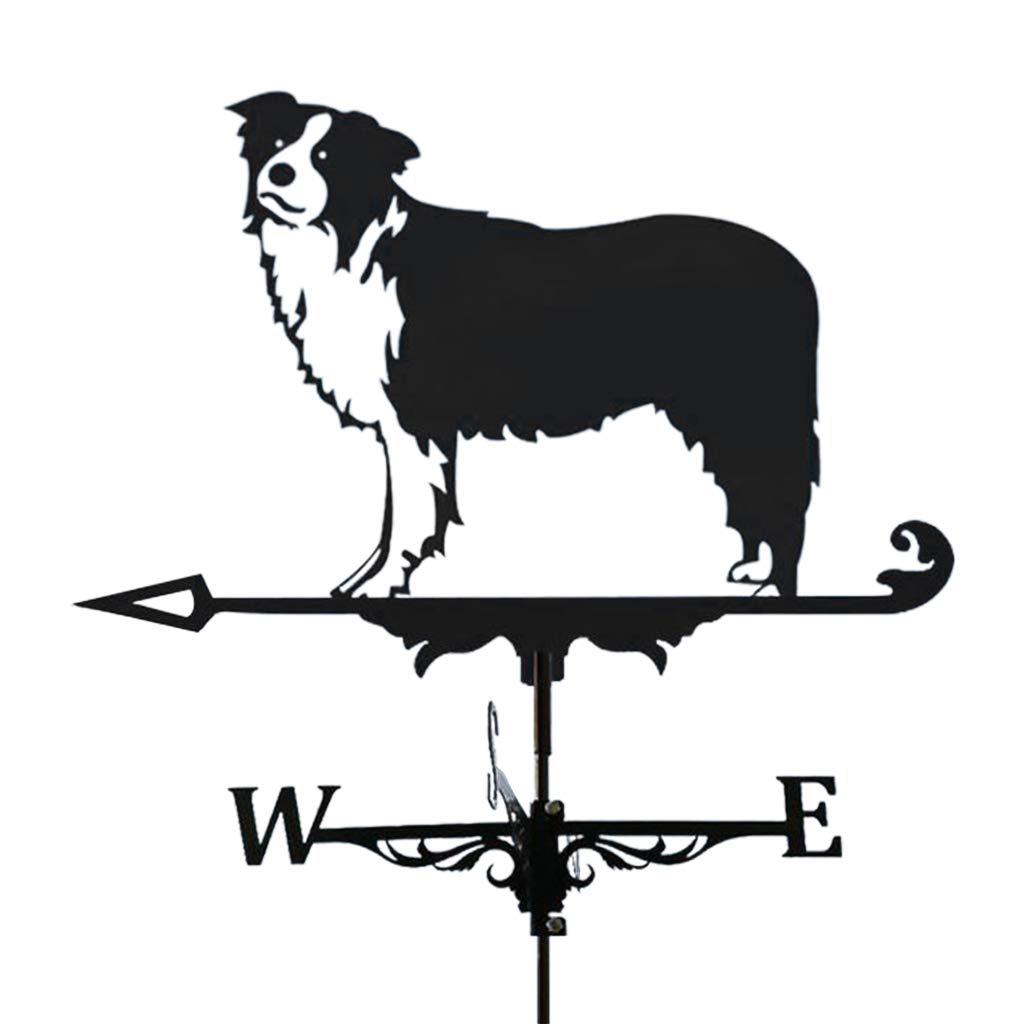 Stainless Steel Weathervane Weather Vane Yard Garden Barn Ornament Collies