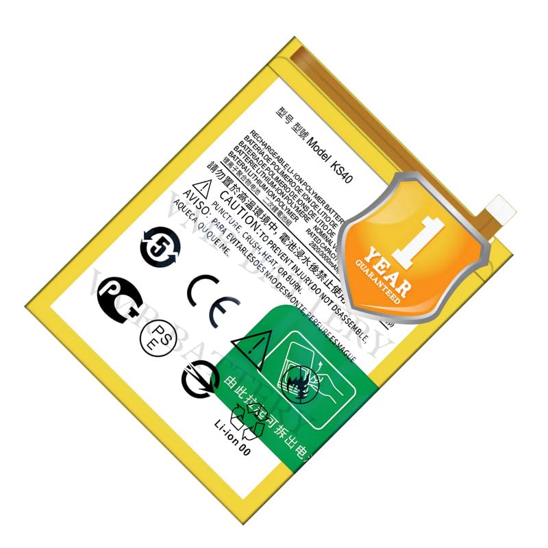 Image of Original KS40 Battery Compatible for Motorola Moto E6 Play (XT2029, XT2029-1) - (3000mAh) - 1 Year Warranty K7