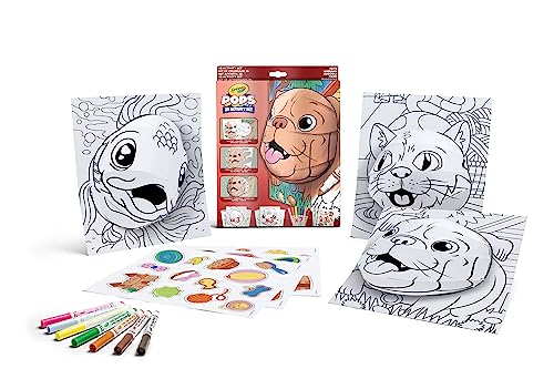 FACILE E DIVERTENTE: basta colorare lo sfondo e il cartoncino con i pennarelli inclusi, staccare la parte pretagliata inserendo le linguette negli appositi spazi e… POP! Il personaggio diventa 3D ed emerge dalla pagina!