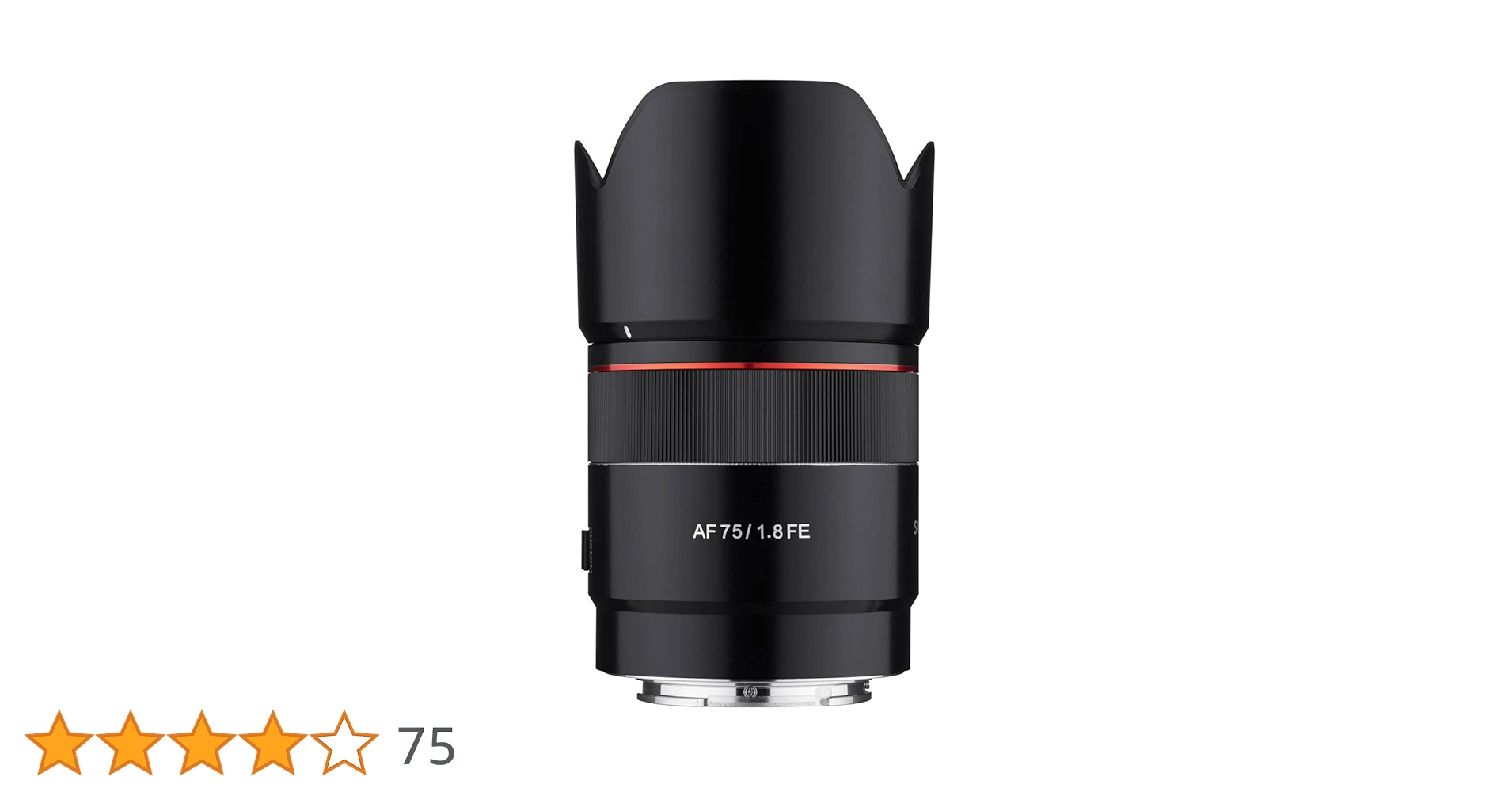 SAMYANG AF 75mm F1.8 FE ソニーEマウント用【保証期間内】 新品)SAMYANG (サムヤン) AF 75mm F1.8 FE (ソニーE用/フル