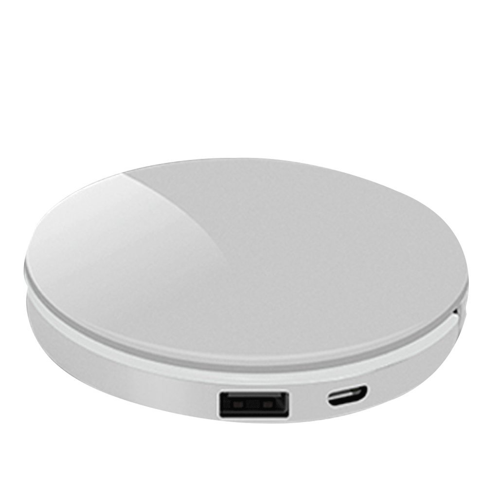 Miroir de poche LED rechargeable parfait pour vos retouches maquillage en voyage