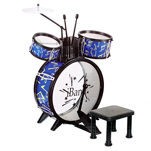 Preisvergleich Produktbild Speelgoed S0192 / 68028B - Schlagzeug mit Hocker