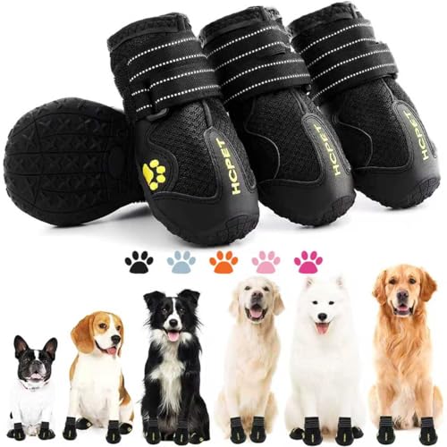 Hcpet Dog Boots with Reflective Straps
