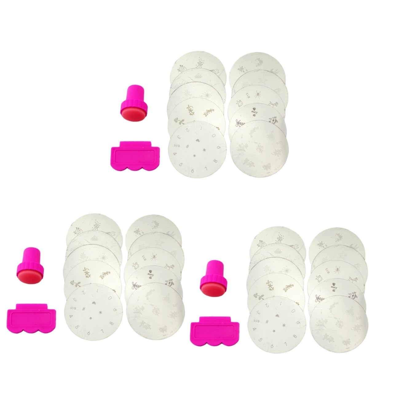 minkissy 30 Uds Placas De Estampado De Uñas Estampado De Arte De Uñas Placa De Sello Para Uñas Calcomanías De Manicura Estampador De Arte De Uñas Plantilla De Sello De Impresión