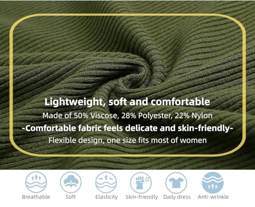 FULIER Women Oversized Boat Neck Batwing Sleeves Dolman Knitted Sweaters Lightweight Pullovers Tops One Size4