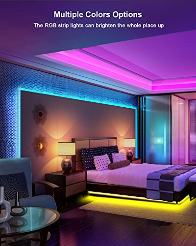 LED Strip Lights 10M, RGB Color Changing Led Light with IR Remote, Flexible Music Sync Led Light Strips, Ideal for Bedroom Home Bar Party Wedding(1 Roll of 10M) - Image 6