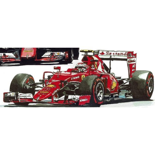 GC-242フェラーリF1限定版画 直筆サイン 額装済●作家 平右ヱ門 GC-242 フェラーリF-1 限定版画 直筆サイン有 額装済 作家 平右ヱ門