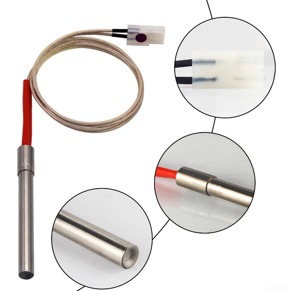 Grill Ersatzteile Set mit Schneckenmotor & Induktionsventilator für Pellet Grills – Kompatibel für Hot Rod Ignitor Kit Feuertopf