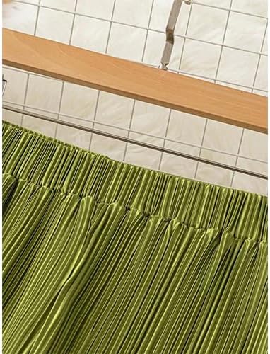 High-Waisted Striped Pressed Pleat Casual Loose Wide Leg Straight Flowing Draped - Image 5