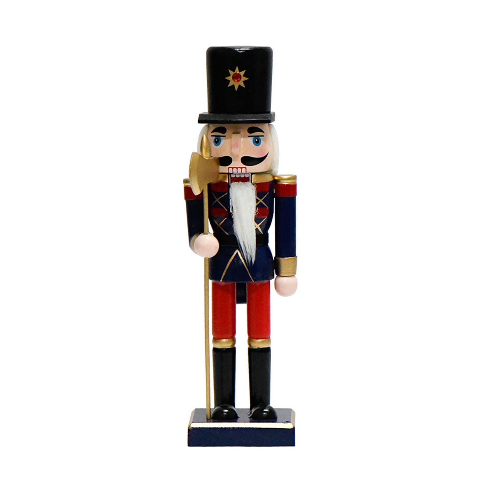 Buxuaaaa Blue Bodied And Red Eye Catching Swordman Christmas Soldier Fine Craft Figures Centerpieces Indoor Use Soldier Doll Decorations Celebration