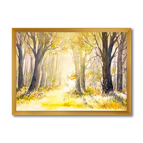 Sunshine Through The Forest Trees cadre deco pour salon lumineux