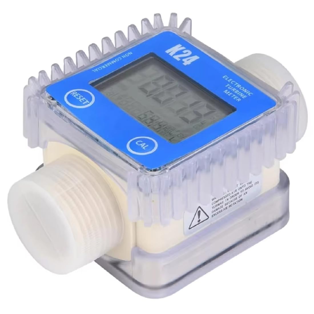 Xnuiasqe K24 Digital Meter Lcd Turbine Measuring Tool For Oil Water Chemical Liquid Measurement