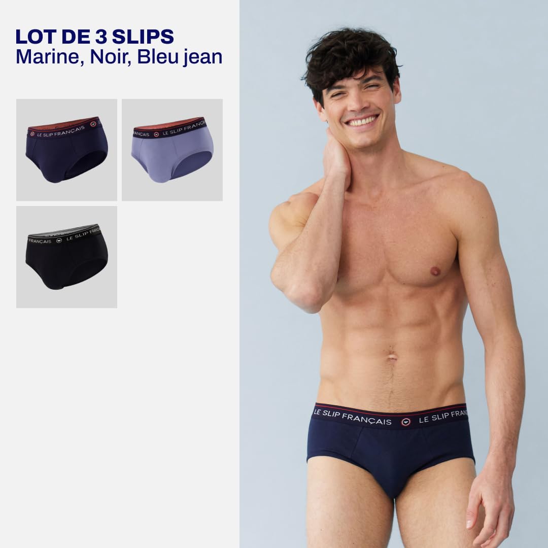 Le Slip Français - Lot de 3 Slips en Coton 100% Made in France