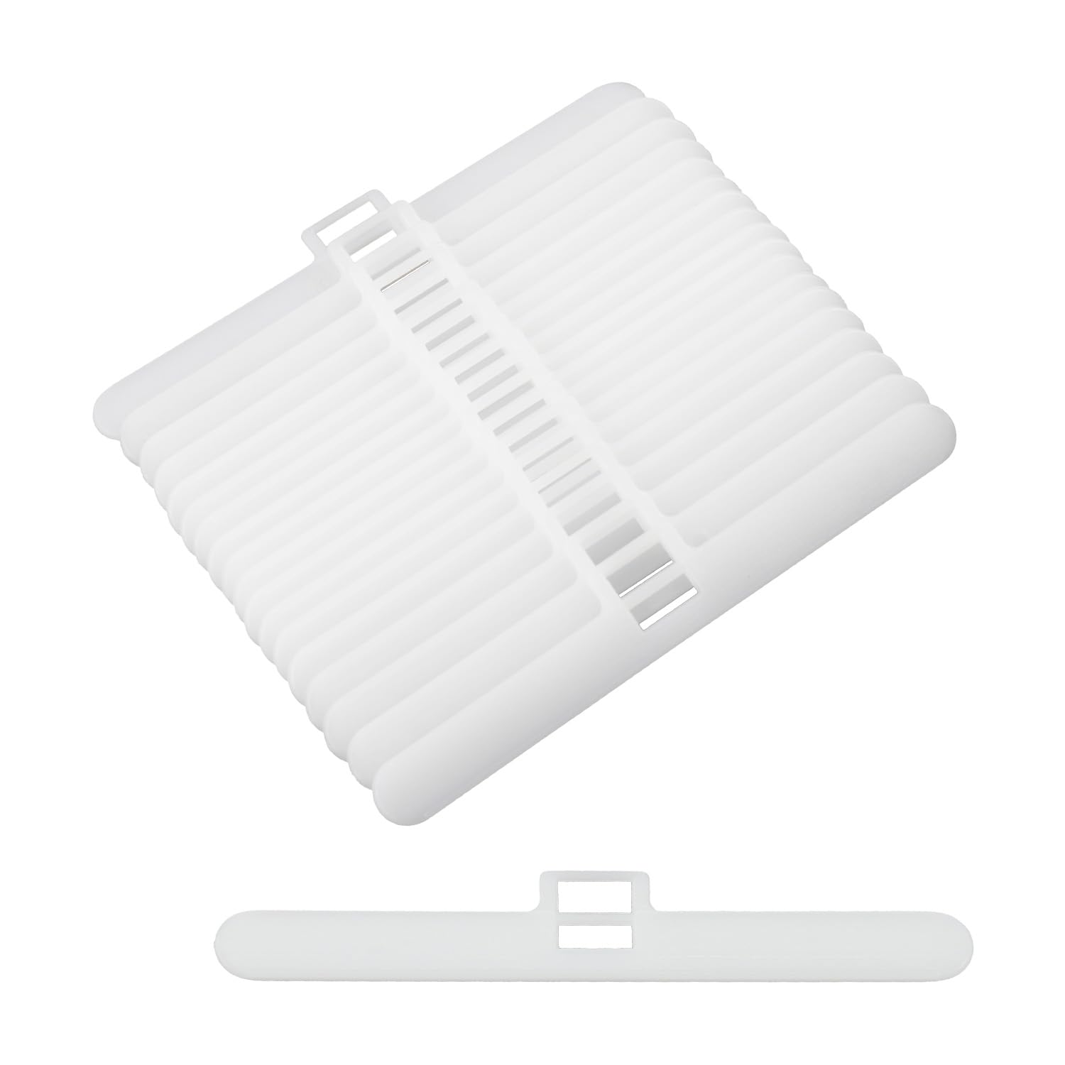 Gaomumu White 20Pcs 89Mm Vertical Blind Top Hangers, Replacement Hangers For 3.5Mm Slats, Diy Vertical Blind Accessories For Repair And Replacement, Hanging Venetian Blinds Accessories