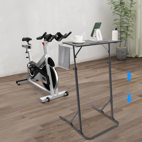 Estante de pie para bicicleta ajustable con portavasos para rodillo y cinta 7