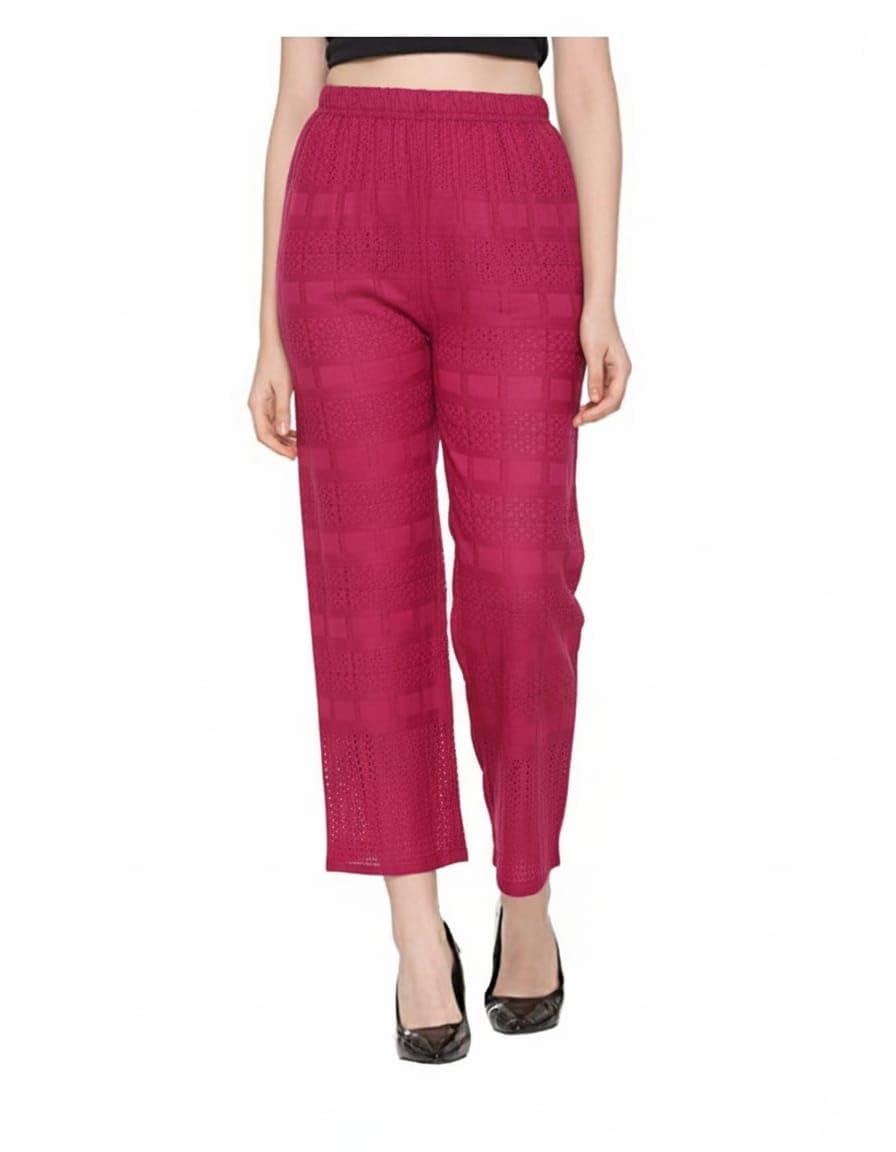 tnq Women's Regular Fit Wool Palazzo (TNQ155_Pink_2XL)-picture-54